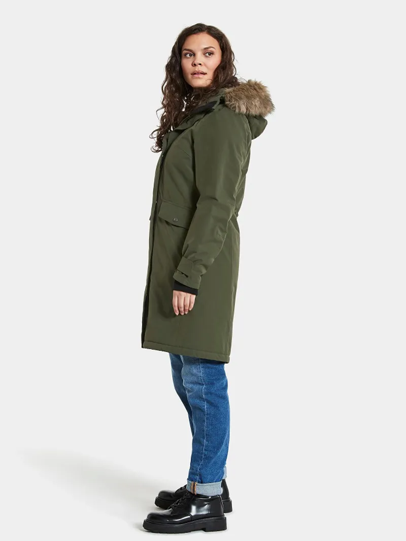 Didriksons Womens Erika Parka 3 Deep Green-6